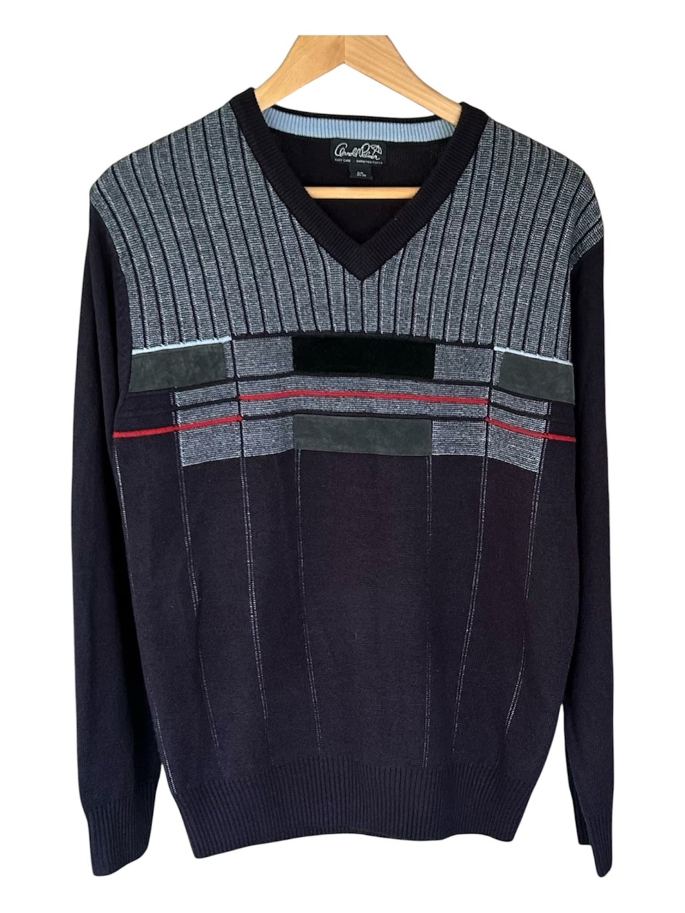 Vintage Eclectic Grandpa Sweater Academia Preppy Fall Autumn